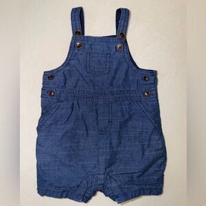 Janie and Jack Navy Overalls 3-6 months